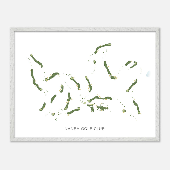 Print of Nanea Golf Club Modern Map