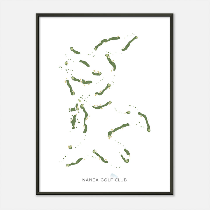 Print of Nanea Golf Club Modern Map