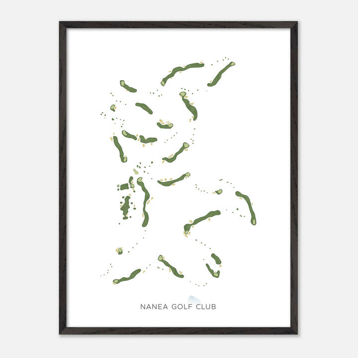 Print of Nanea Golf Club Modern Map
