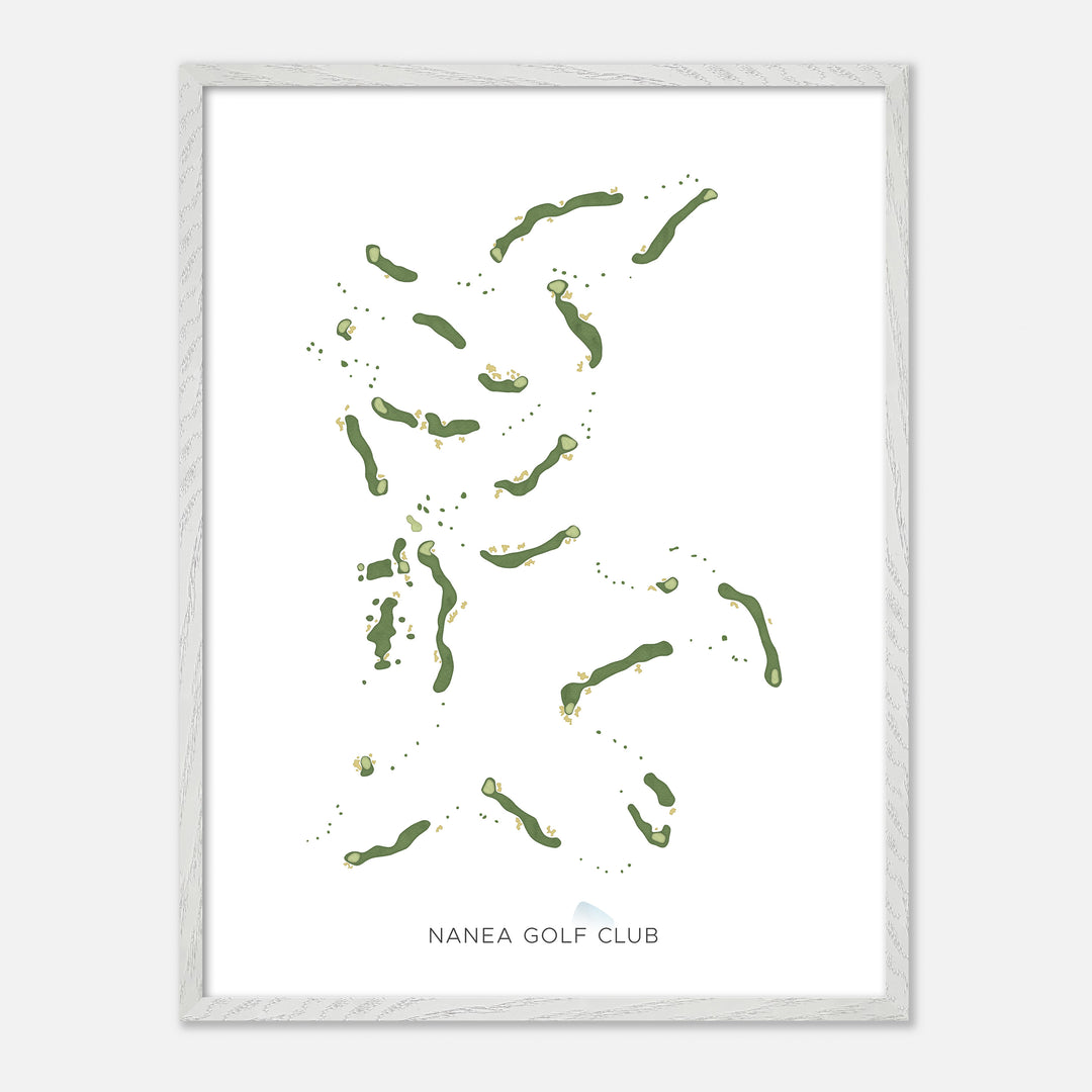 Print of Nanea Golf Club Modern Map