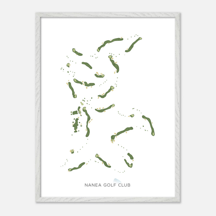Print of Nanea Golf Club Modern Map