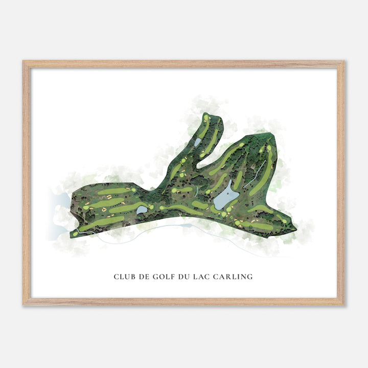 Print of Club De Golf Du Lac Carling Classic Map