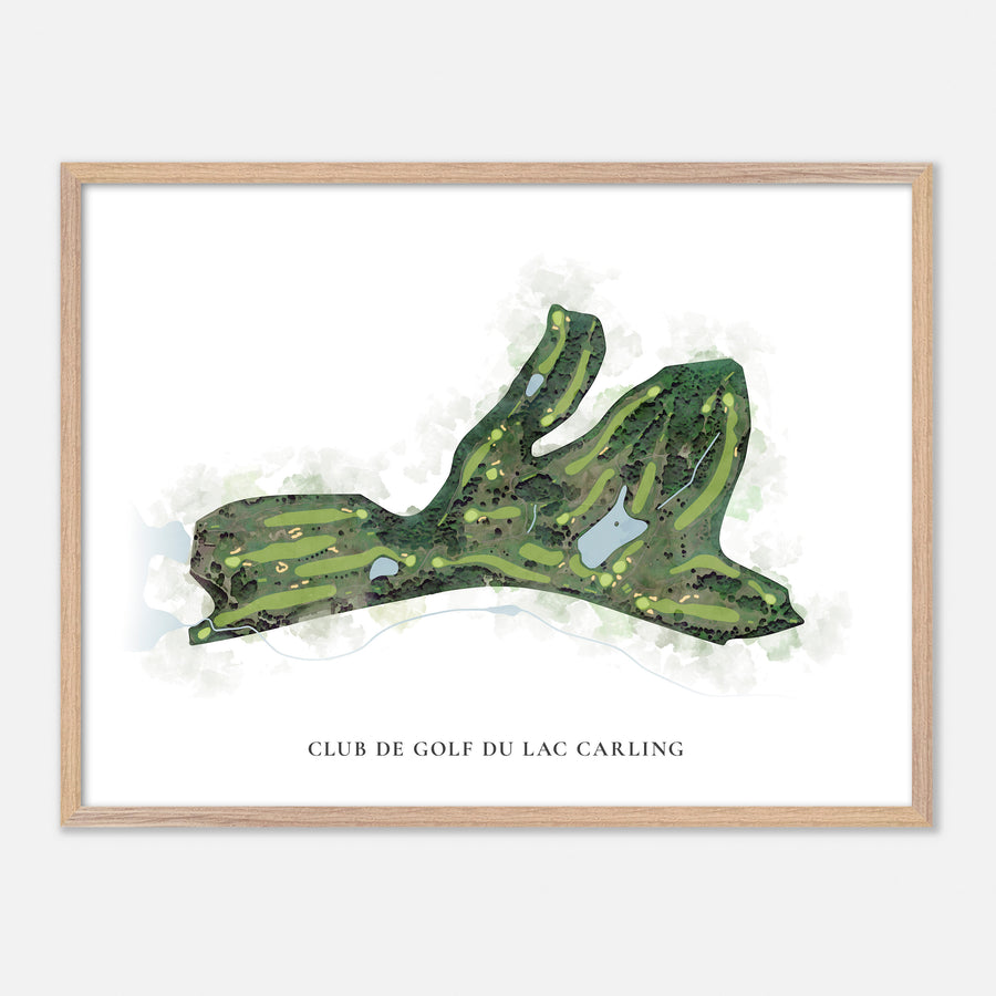 Print of Club De Golf Du Lac Carling Classic Map