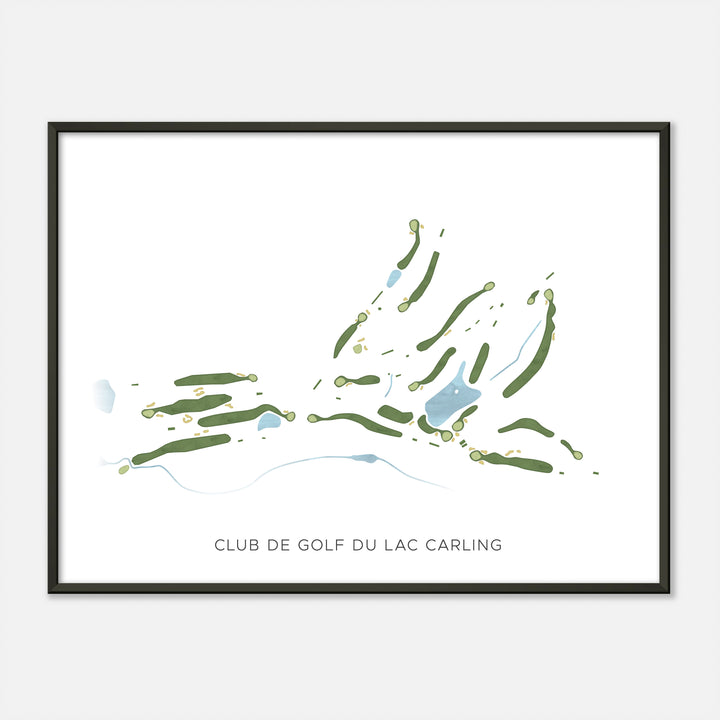 Print of Club De Golf Du Lac Carling Modern Map