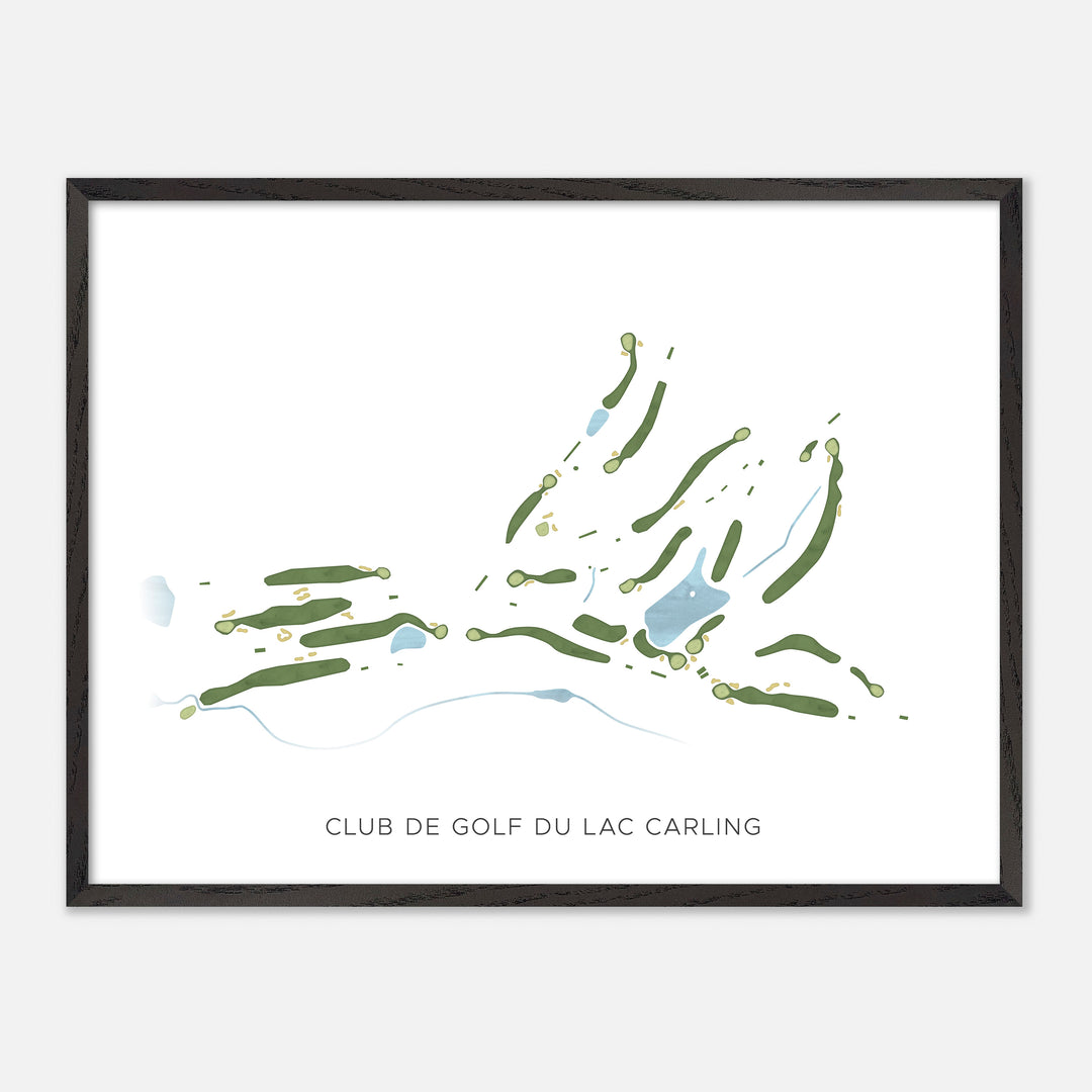 Print of Club De Golf Du Lac Carling Modern Map