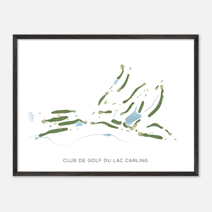 Print of Club De Golf Du Lac Carling Modern Map