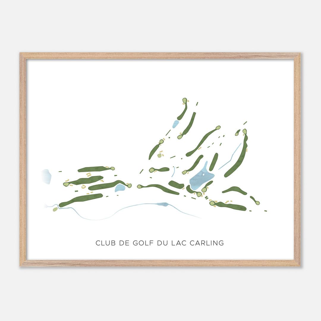 Print of Club De Golf Du Lac Carling Modern Map