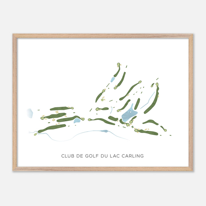 Print of Club De Golf Du Lac Carling Modern Map