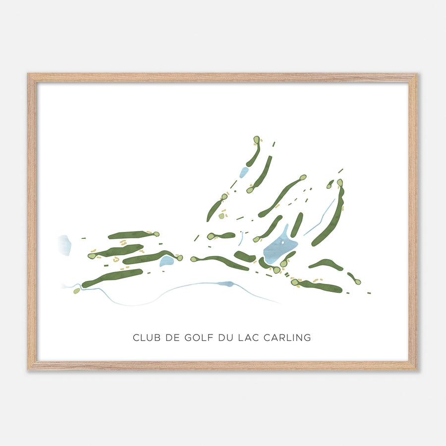 Print of Club De Golf Du Lac Carling Modern Map