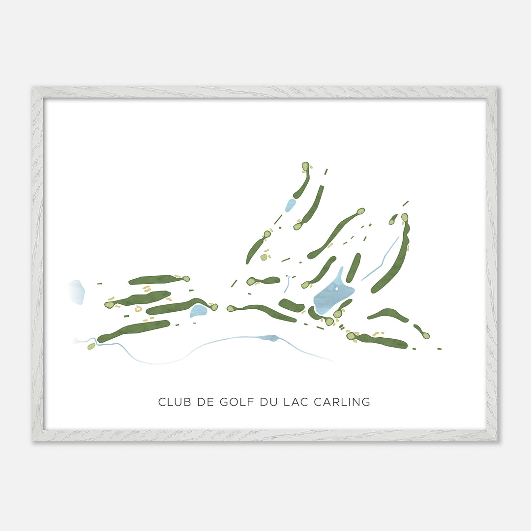 Print of Club De Golf Du Lac Carling Modern Map
