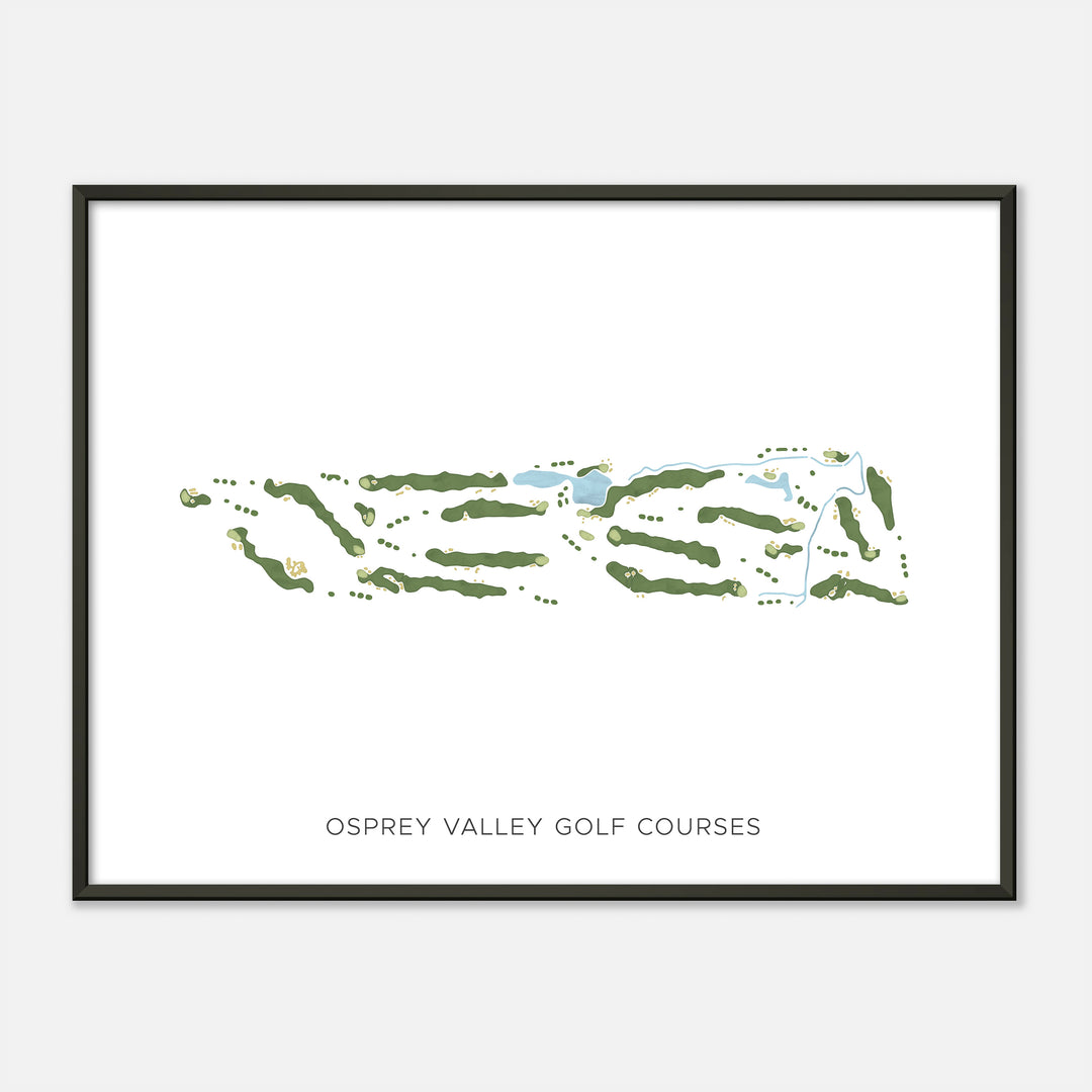 Print of Osprey Valley Golf Courses Modern Map