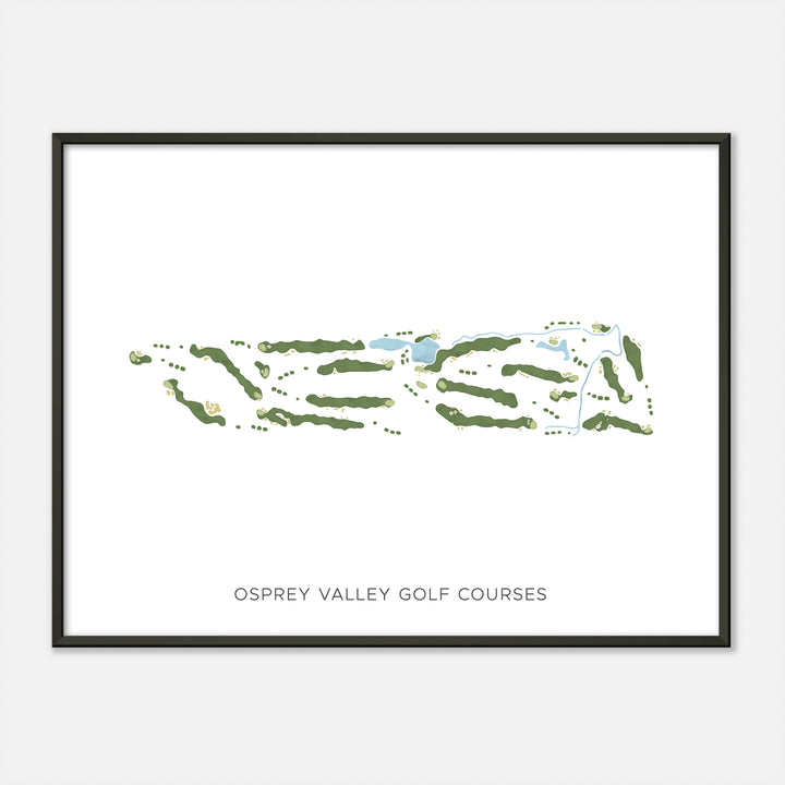 Print of Osprey Valley Golf Courses Modern Map