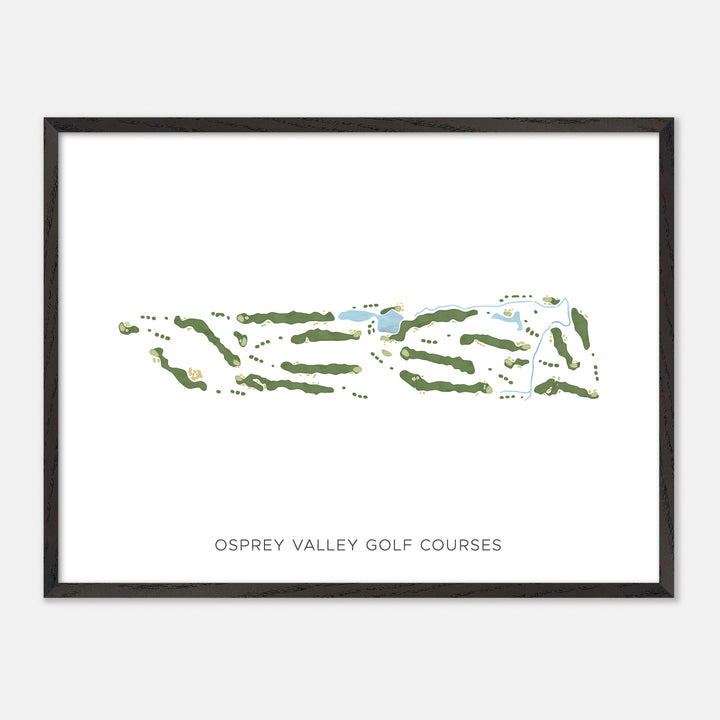 Print of Osprey Valley Golf Courses Modern Map