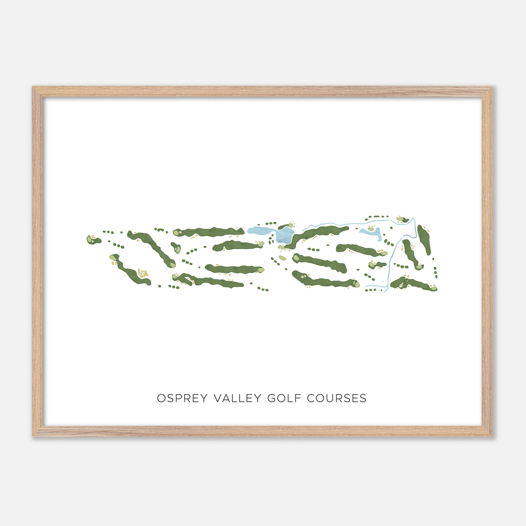 Print of Osprey Valley Golf Courses Modern Map