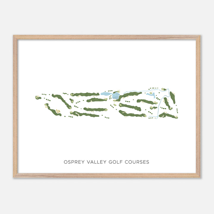 Print of Osprey Valley Golf Courses Modern Map