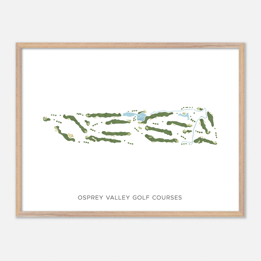 Print of Osprey Valley Golf Courses Modern Map