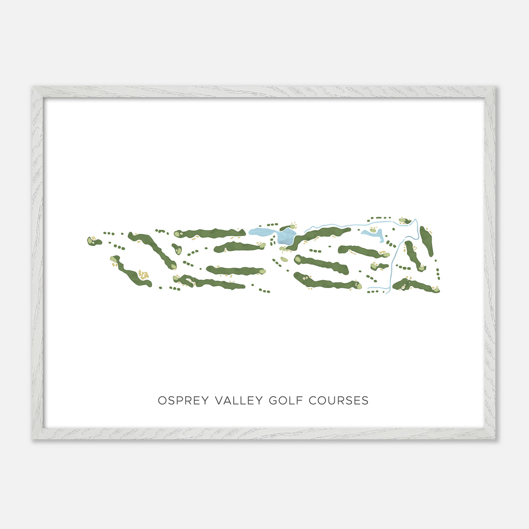Print of Osprey Valley Golf Courses Modern Map