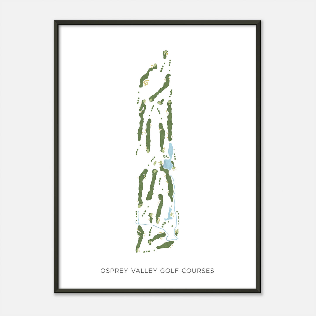 Print of Osprey Valley Golf Courses Modern Map