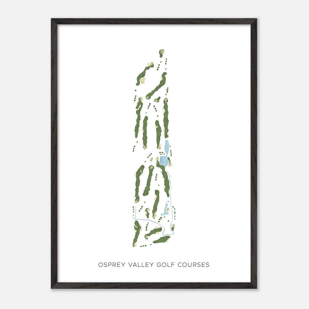 Print of Osprey Valley Golf Courses Modern Map
