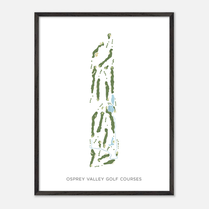 Print of Osprey Valley Golf Courses Modern Map