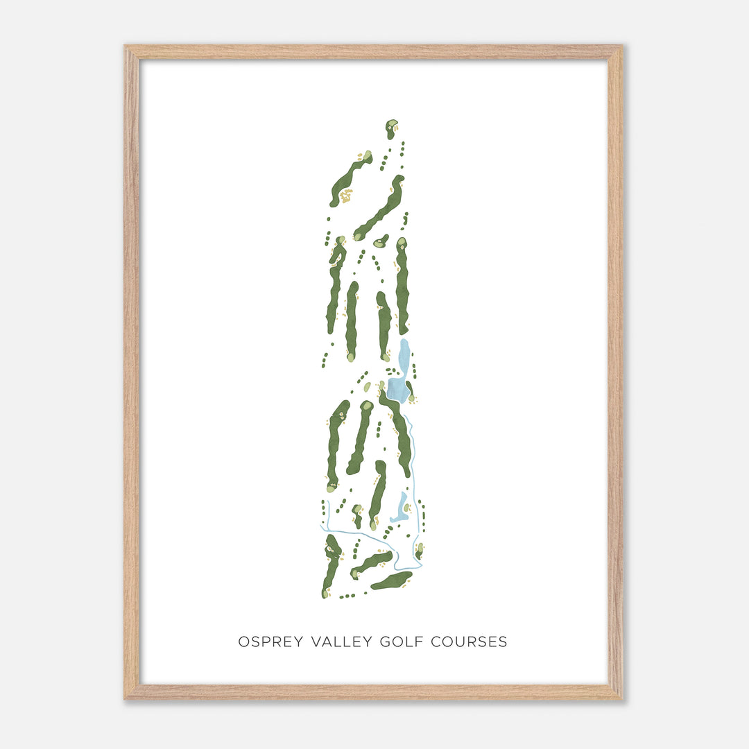 Print of Osprey Valley Golf Courses Modern Map
