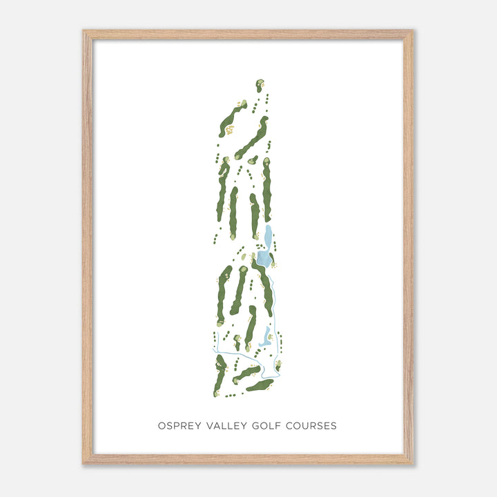 Print of Osprey Valley Golf Courses Modern Map