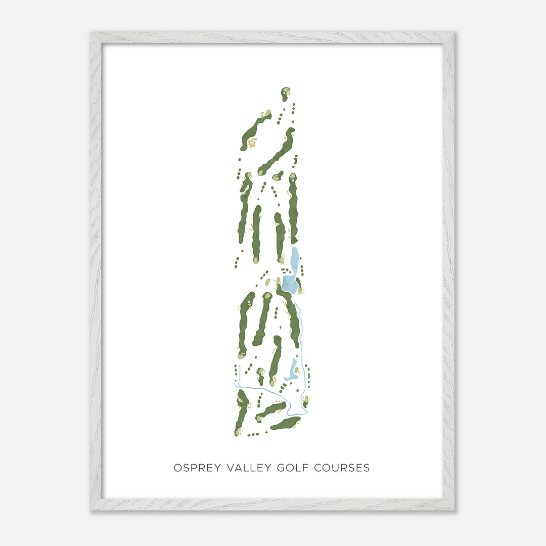 Print of Osprey Valley Golf Courses Modern Map