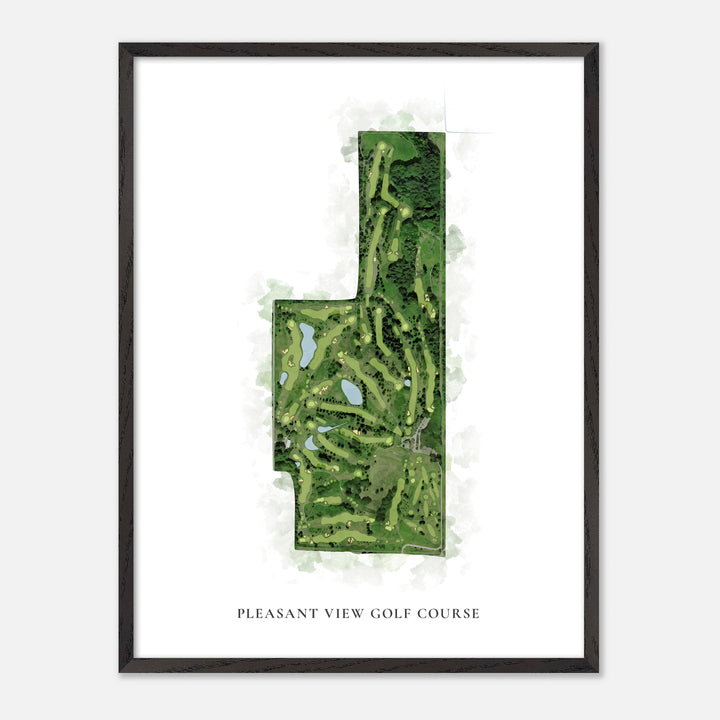 Print of Pleasant View Golf Course Classic Map
