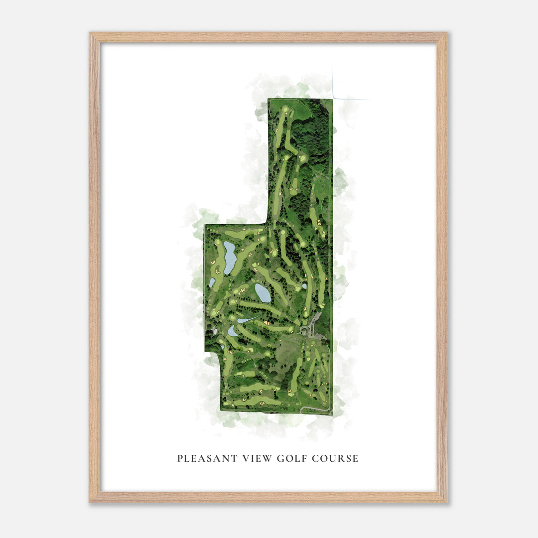 Print of Pleasant View Golf Course Classic Map