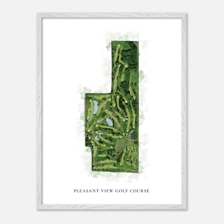 Print of Pleasant View Golf Course Classic Map
