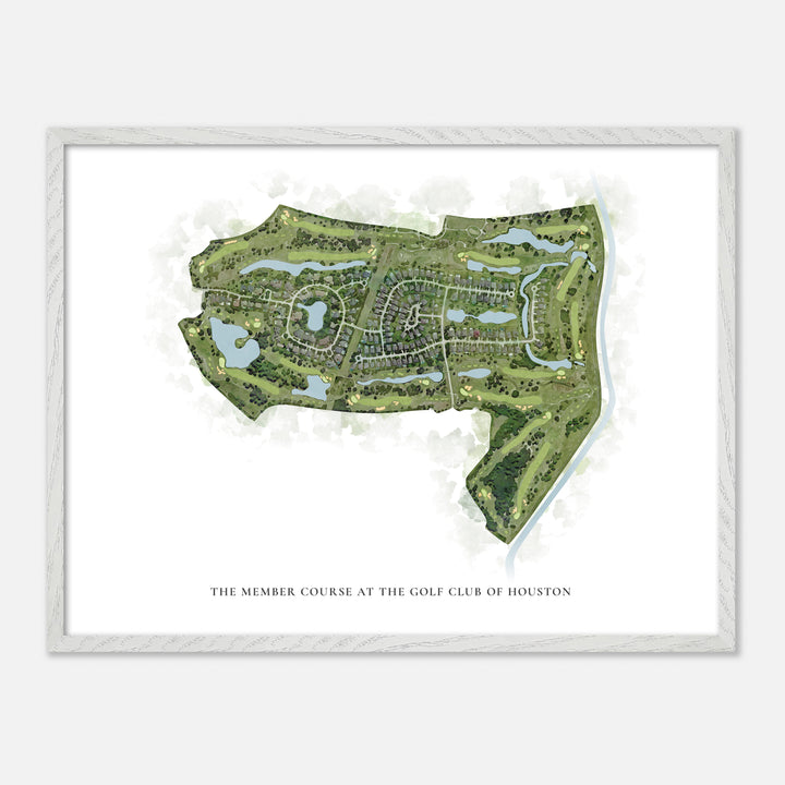 Print of The Member Course At The Golf Club Of Houston Classic Map