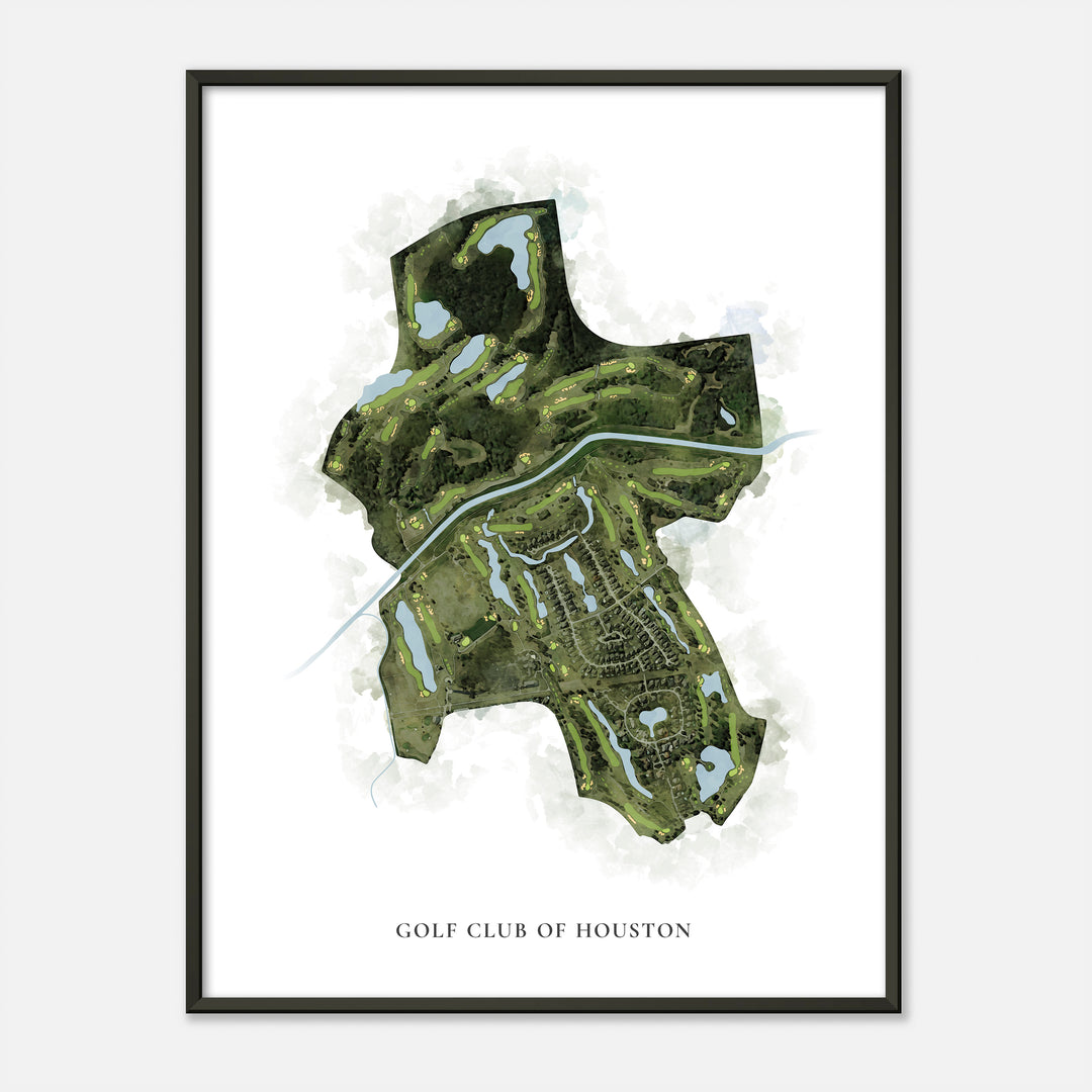 Print of Golf Club Of Houston Classic Map