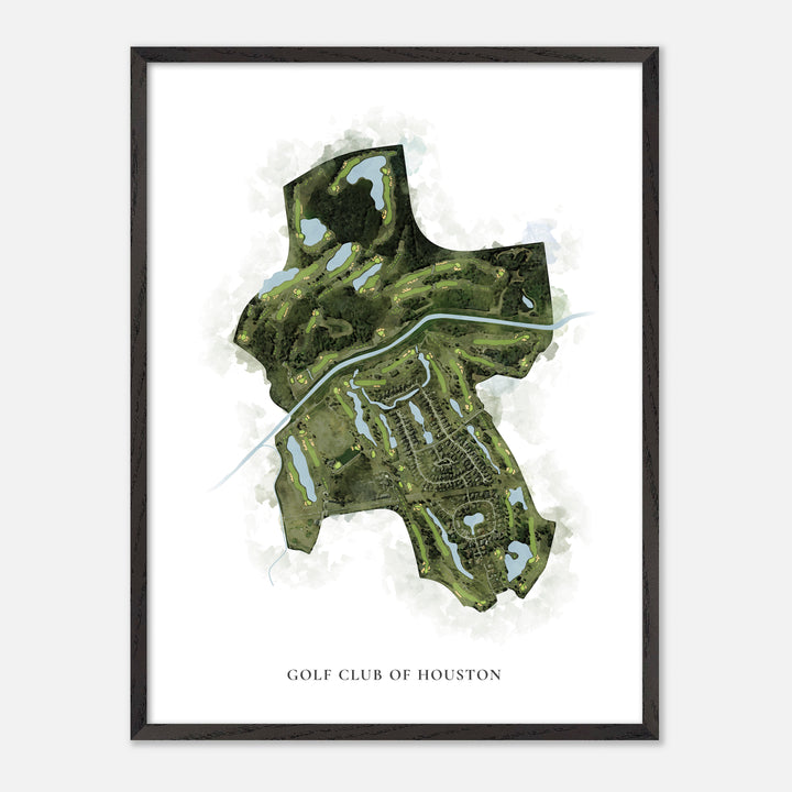 Print of Golf Club Of Houston Classic Map
