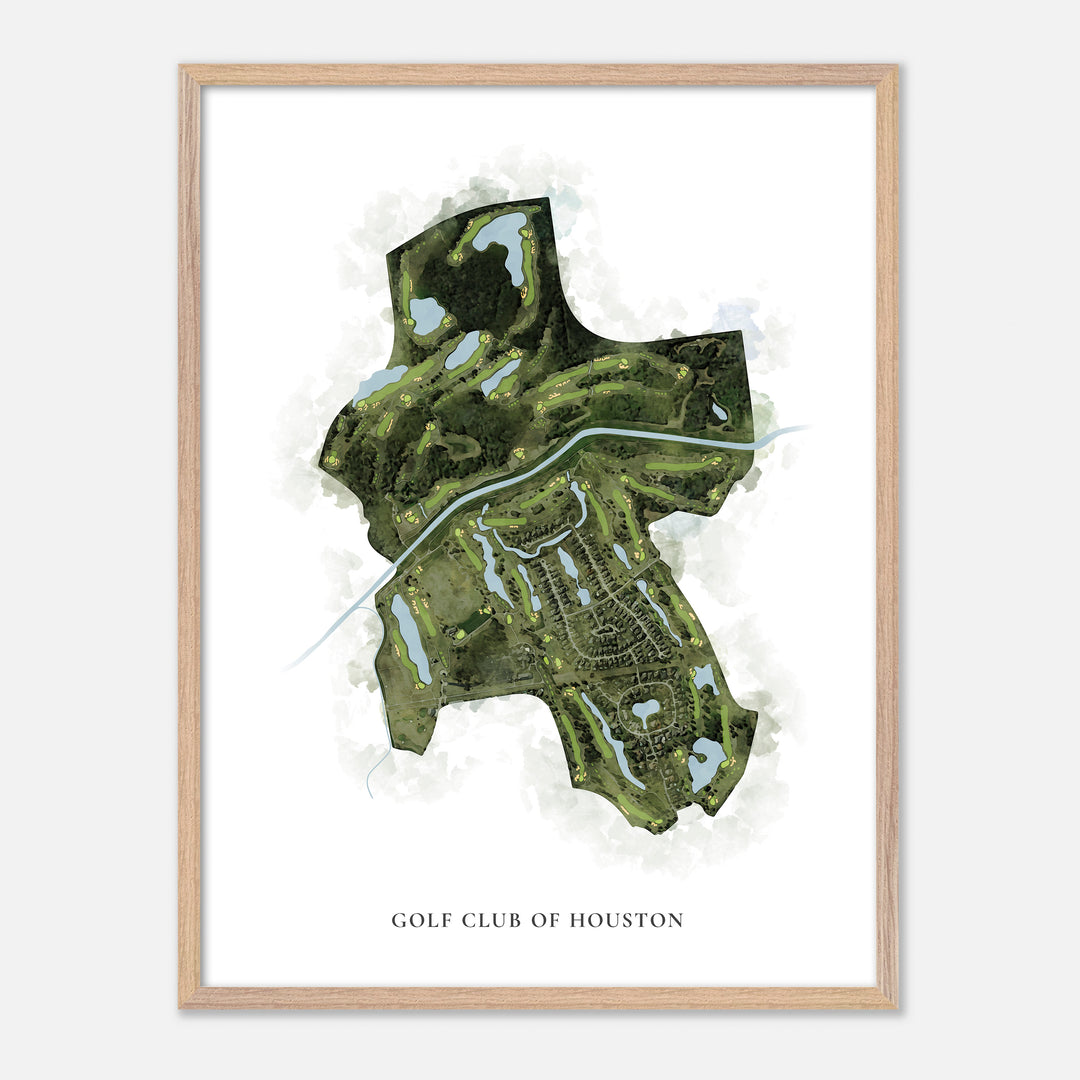 Print of Golf Club Of Houston Classic Map