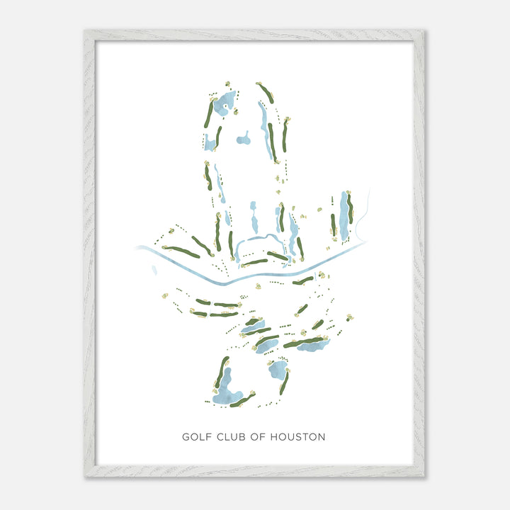 Print of Golf Club Of Houston Modern Map