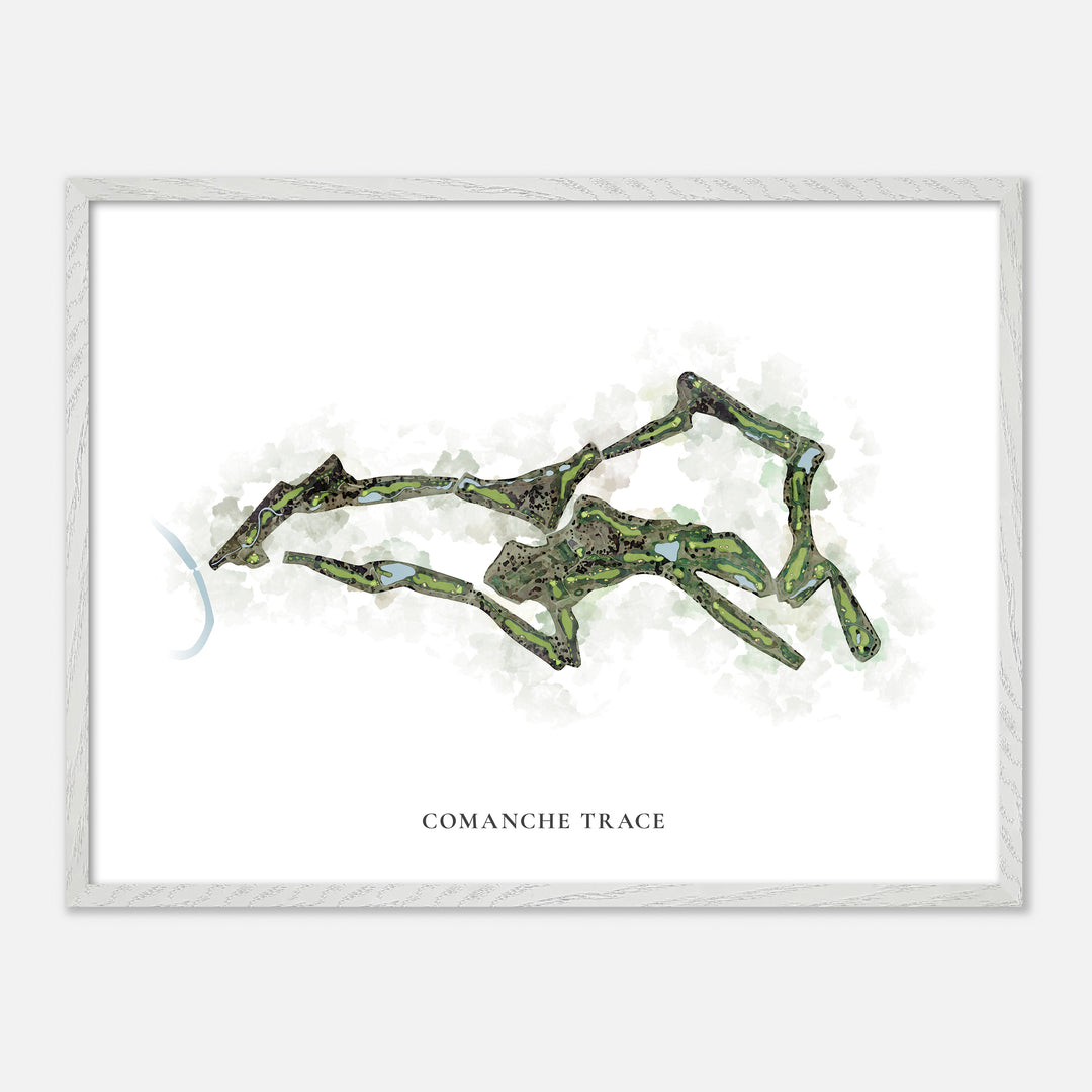 Print of Comanche Trace Classic Map