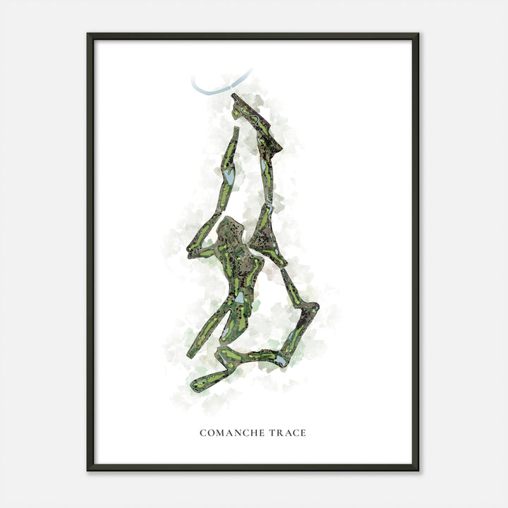Print of Comanche Trace Classic Map