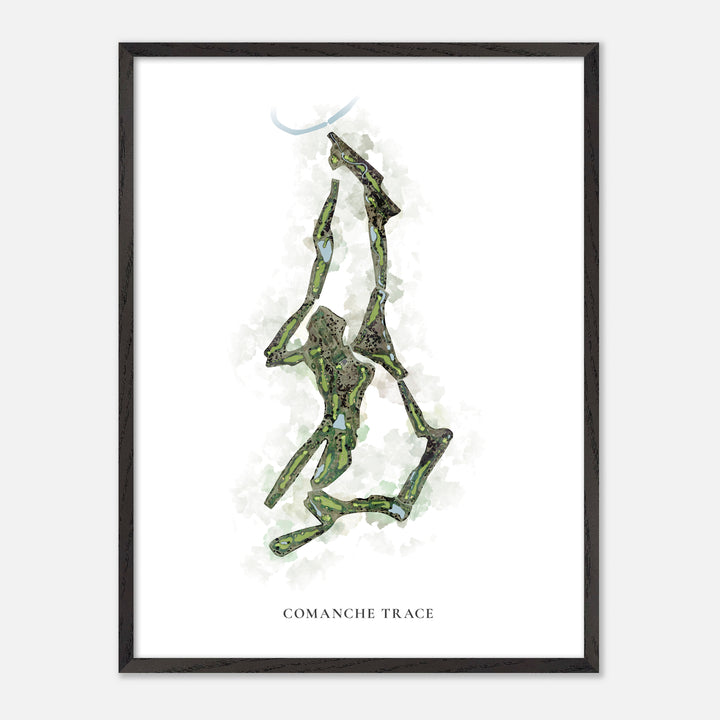 Print of Comanche Trace Classic Map