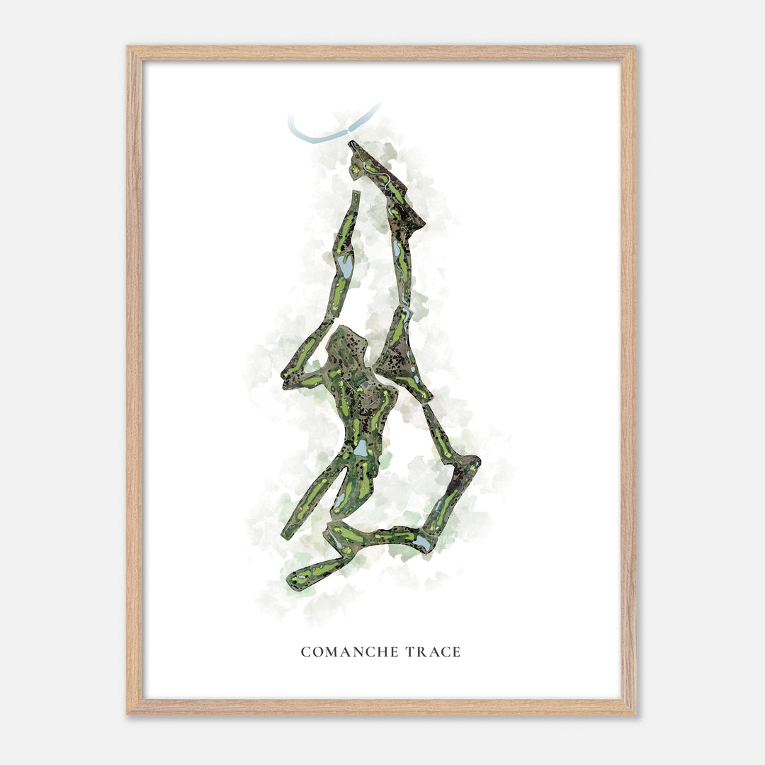 Print of Comanche Trace Classic Map