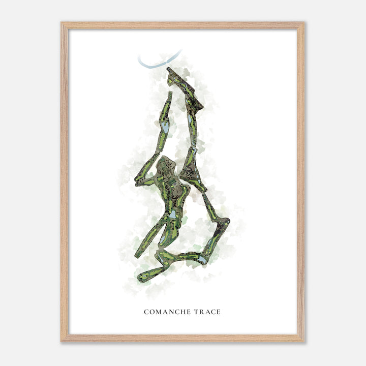 Print of Comanche Trace Classic Map