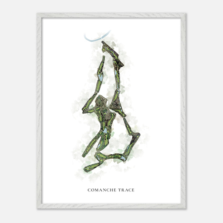 Print of Comanche Trace Classic Map