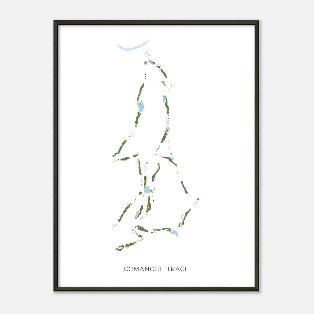 Print of Comanche Trace Modern Map
