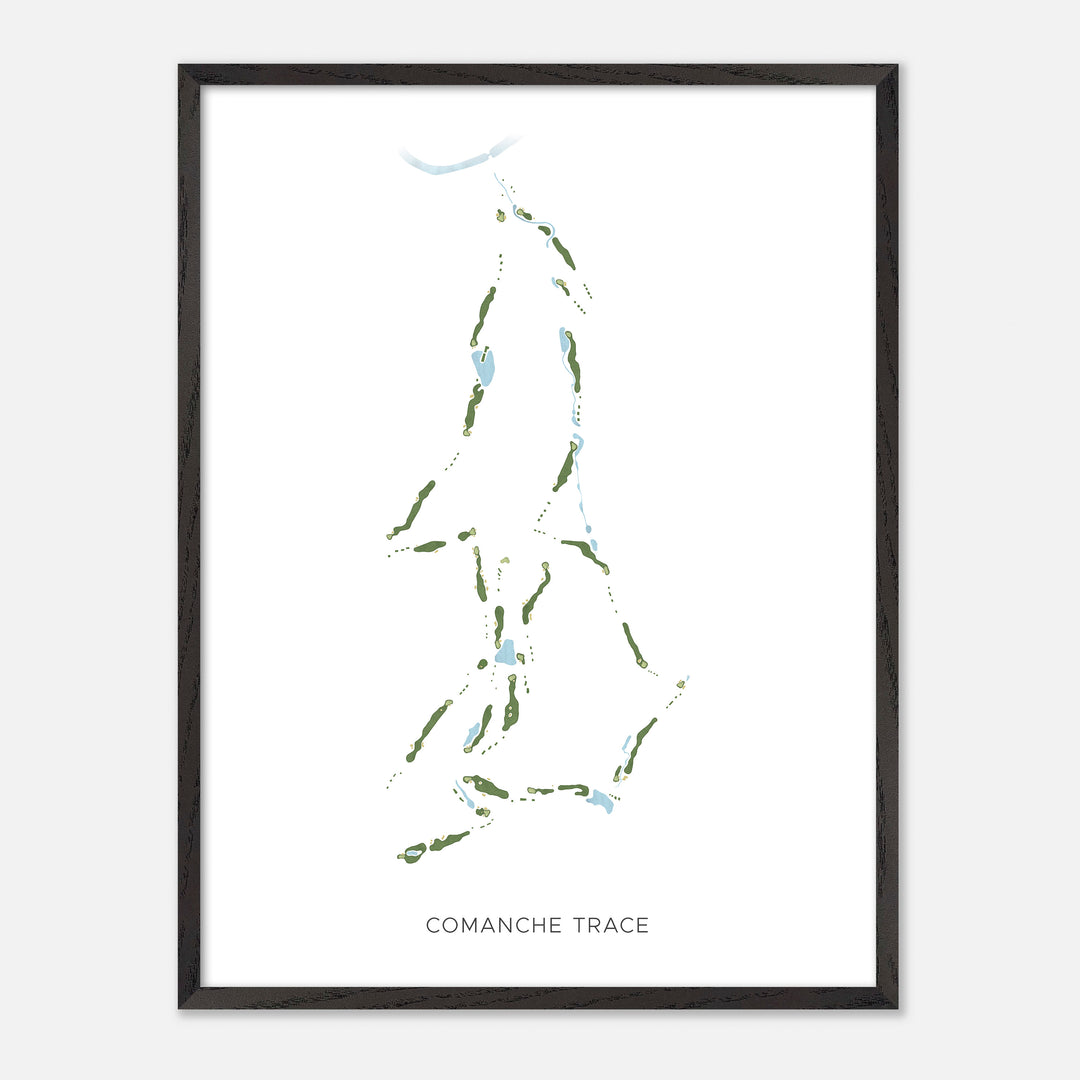 Print of Comanche Trace Modern Map