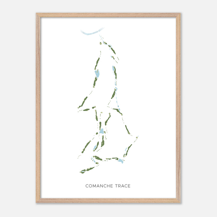Print of Comanche Trace Modern Map
