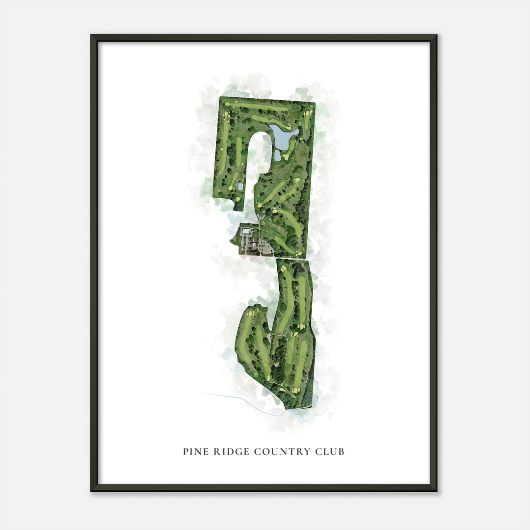 Print of Pine Ridge Country Club Classic Map