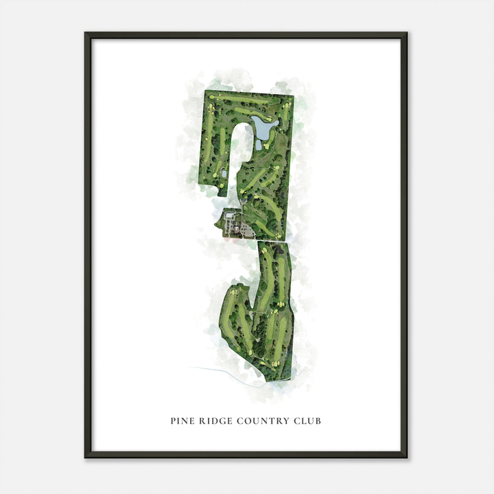 Print of Pine Ridge Country Club Classic Map