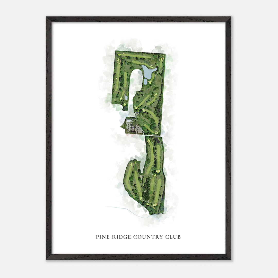 Print of Pine Ridge Country Club Classic Map