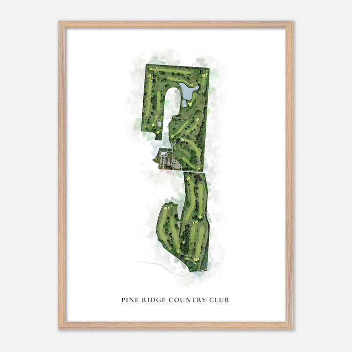 Print of Pine Ridge Country Club Classic Map