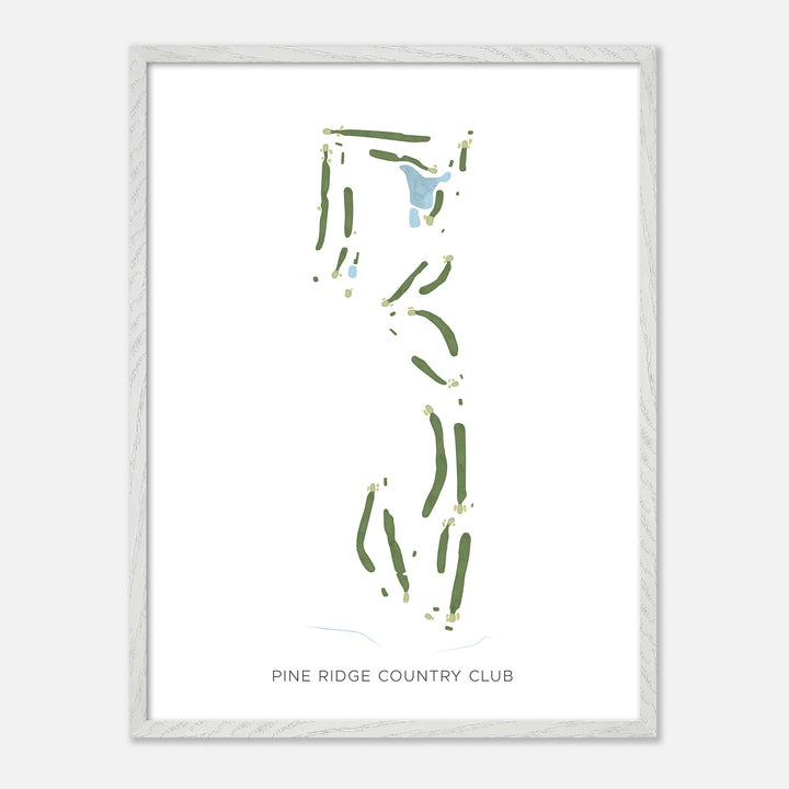 Print of Pine Ridge Country Club Modern Map