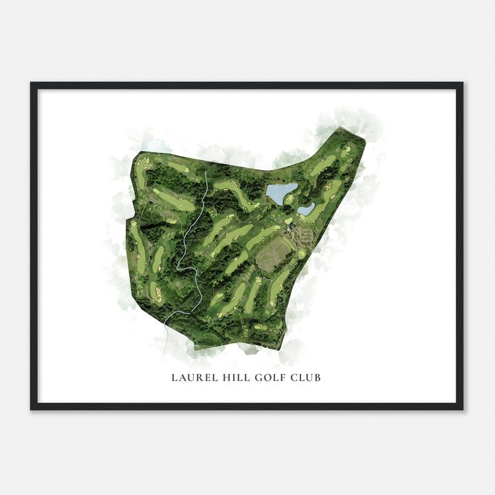 Print of Laurel Hill Golf Club Classic Map
